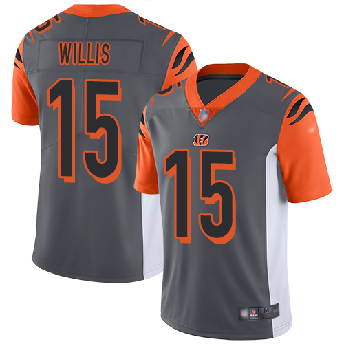 Cincinnati Bengals Limited Silver Men Damion Willis Jersey NFL Footballl #15 Inverted Legend->cincinnati bengals->NFL Jersey
